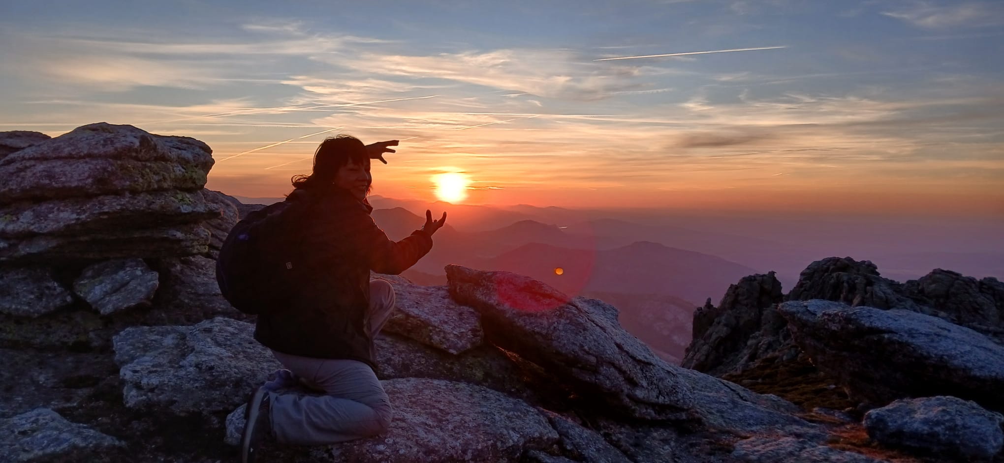 Saludo a la Luna Llena en el Cerro de San Benito (S. de Guadarrama).