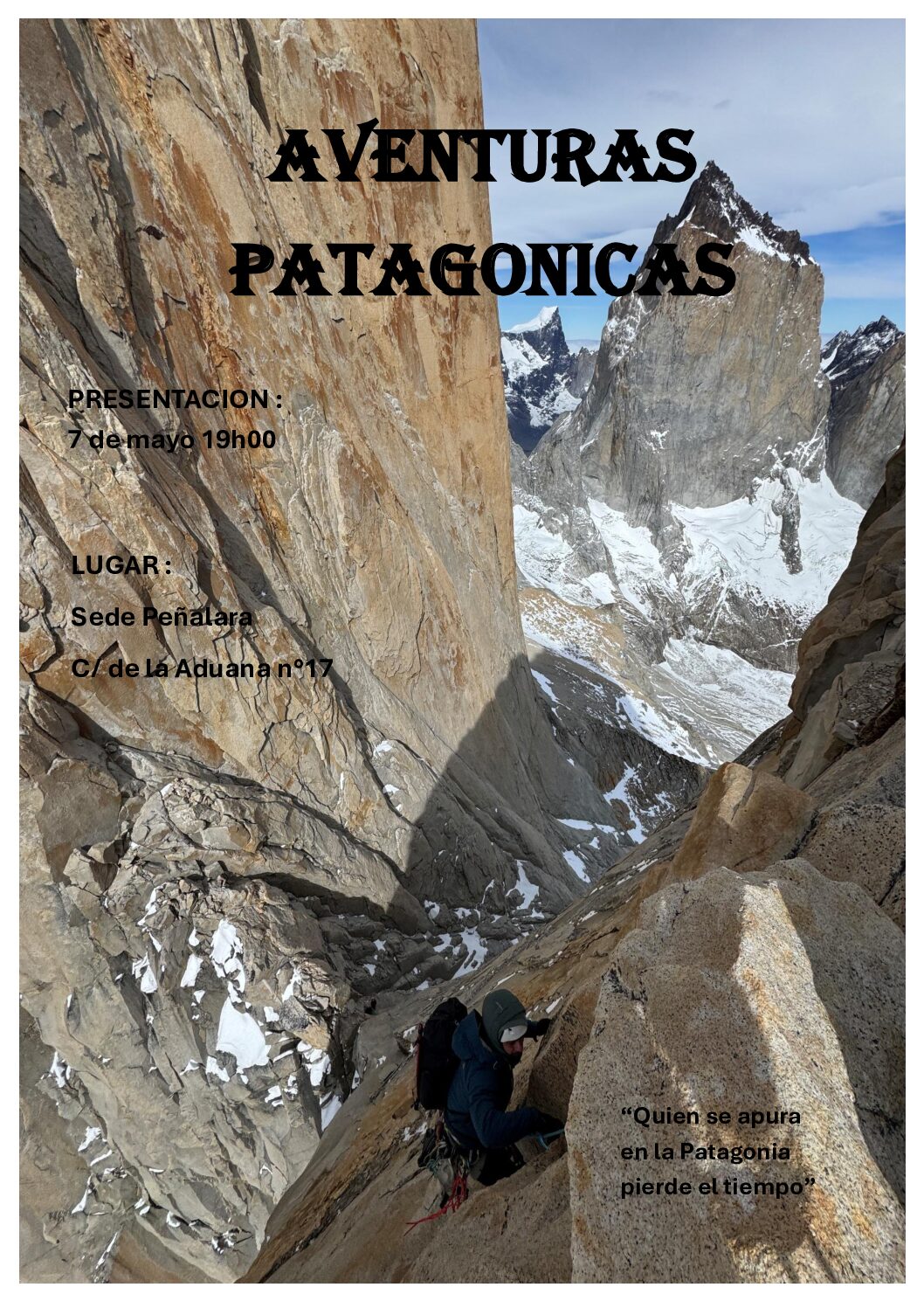 Conferencia: Aventuras Patagónicas
